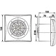 Soler & Palau SILENT-100 CZ toilet-/badkamerventilator 100mm 230V zeer stil wit