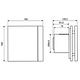 Soler & Palau SILENT 100 CHZ DES3C muurinbouwventilator met instelbare nalooptimer en hygrostaat SILENT DESIGN - 100 CHZ wit 3C