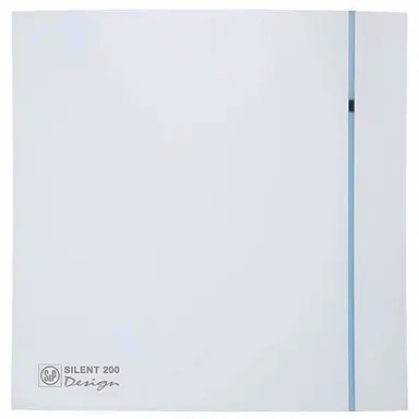 Soler & Palau SILENT-200 CRZ DESIGN - 3C muurinbouwventilator met instelbare nalooptimer wit