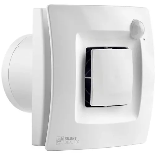 Soler & Palau SILENT DUAL 100 badkamerventilator intelligent - automatische werking SILENT DUAL - 100 wit
