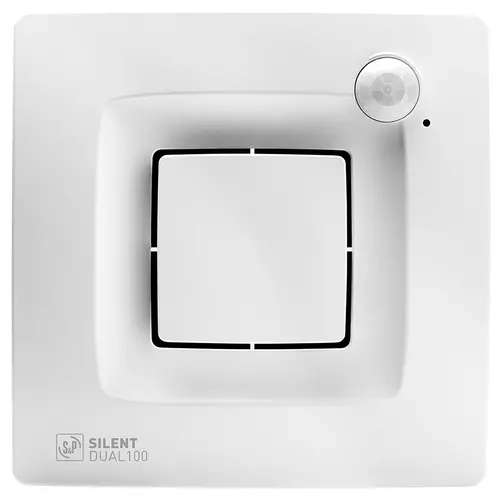 Soler & Palau SILENT DUAL 100 badkamerventilator intelligent - automatische werking wit