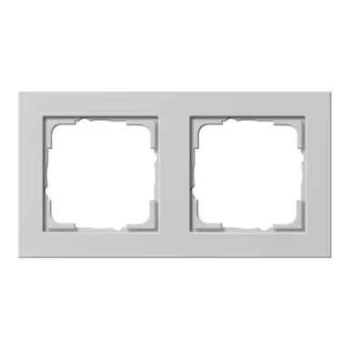 Gira 021237 afdekraam 2-voudig E2 grijs mat