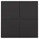 Niko 200-51004 drukknop 4-voudig voor Niko Home Control piano black coated