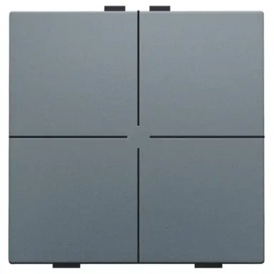 Niko 220-51004 drukknop 4-voudig voor Niko Home Control blue grey coated