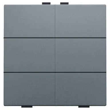 Niko 220-51006 drukknop 6-voudig voor Niko Home Control blue grey coated