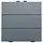 Niko 220-51006 drukknop 6-voudig voor Niko Home Control blue grey coated