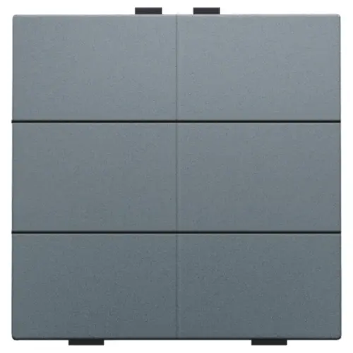 Niko 220-51006 drukknop 6-voudig voor Niko Home Control blue grey coated
