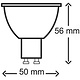 Interlight IL-C5GD36 GU10 LED reflector MR16 230V 5W dimbaar