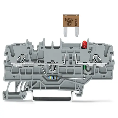 Wago 2002-1981/1000-414 zekeringsrijgklem 400V 10A