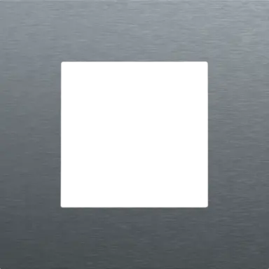 Niko 226-76100 afdekraam 1-voudig Pure alu blue grey brushed