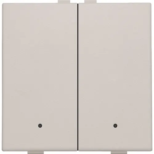 Niko 102-52202 drukknop 2-voudig met LED en comfortsensoren voor Niko Home Control light grey