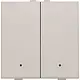 Niko 102-52202 drukknop 2-voudig met LED en comfortsensoren voor Niko Home Control light grey