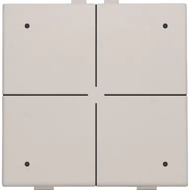 Niko 102-52204 drukknop 4-voudig met LED en comfortsensoren voor Niko Home Control light grey