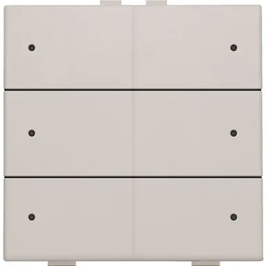 Niko 102-52206 drukknop 6-voudig met LED en comfortsensoren voor Niko Home Control light grey