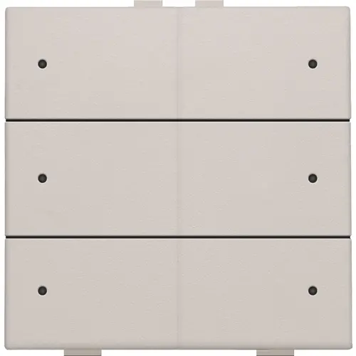 Niko 102-52206 drukknop 6-voudig met LED en comfortsensoren Niko Home Control light grey