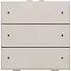 Niko 102-52206 drukknop 6-voudig met LED en comfortsensoren Niko Home Control light grey