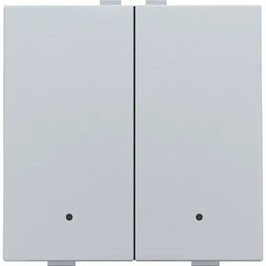 Niko 121-52202 drukknop 2-voudig met LED en comfortsensoren voor Niko Home Control sterling coated