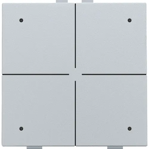 Niko 121-52204 drukknop 4-voudig met LED en comfortsensoren voor Niko Home Control sterling coated