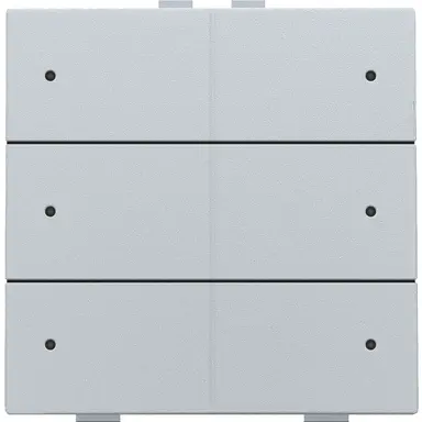 Niko 121-52206 drukknop 6-voudig met LED en comfortsensoren voor Niko Home Control sterling coated