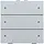 Niko 121-52206 drukknop 6-voudig met LED en comfortsensoren Niko Home Control sterling coated