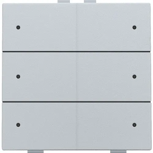 Niko 121-52206 drukknop 6-voudig met LED en comfortsensoren Niko Home Control sterling coated