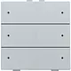 Niko 121-52206 drukknop 6-voudig met LED en comfortsensoren Niko Home Control sterling coated