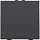 Niko 122-52201 drukknop 1-voudig met LED en comfortsensoren Niko Home Control anthracite coated