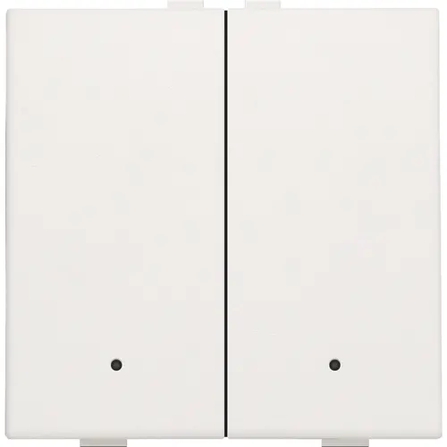 Niko 101-52202 drukknop 2-voudig met LED en comfortsensoren voor Niko Home Control white