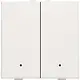Niko 101-52202 drukknop 2-voudig met LED en comfortsensoren voor Niko Home Control white