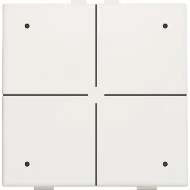 Niko 101-52204 drukknop 4-voudig met LED en comfortsensoren voor Niko Home Control white