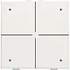 Niko 101-52204 drukknop 4-voudig met LED en comfortsensoren voor Niko Home Control white