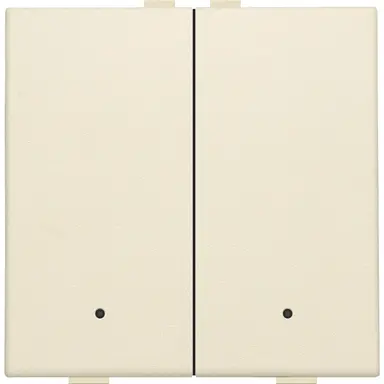 Niko 100-52202 drukknop 2-voudig met LED en comfortsensoren voor Niko Home Control cream