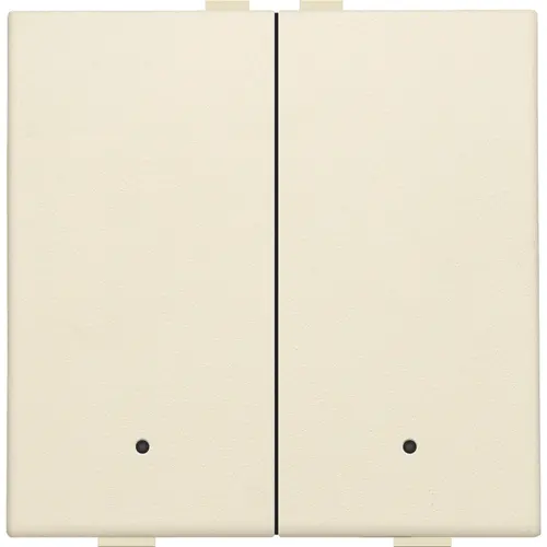 Niko 100-52202 drukknop 2-voudig met LED en comfortsensoren Niko Home Control cream