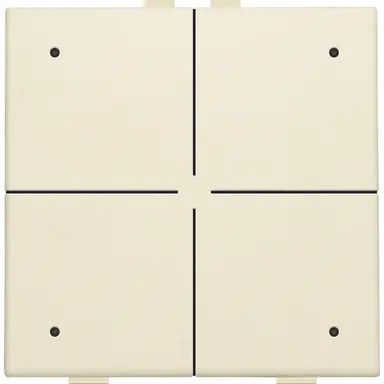 Niko 100-52204 drukknop 4-voudig met LED en comfortsensoren voor Niko Home Control cream