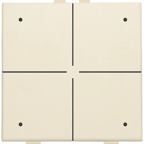 Niko 100-52204 drukknop 4-voudig met LED en comfortsensoren Niko Home Control cream