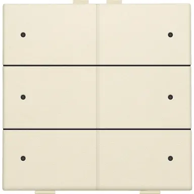 Niko 100-52206 drukknop 6-voudig met LED en comfortsensoren voor Niko Home Control cream