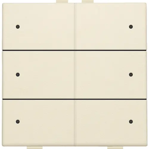 Niko 100-52206 drukknop 6-voudig met LED en comfortsensoren Niko Home Control cream