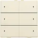 Niko 100-52206 drukknop 6-voudig met LED en comfortsensoren Niko Home Control cream