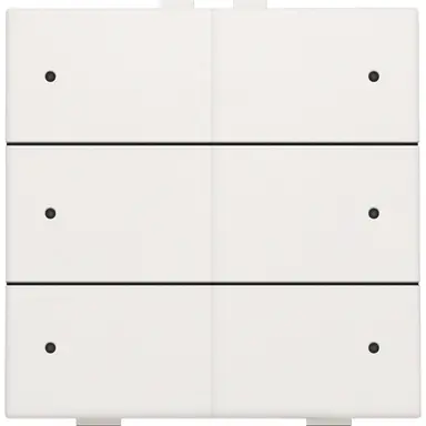 Niko 101-52206 drukknop 6-voudig met LED en comfortsensoren voor Niko Home Control white