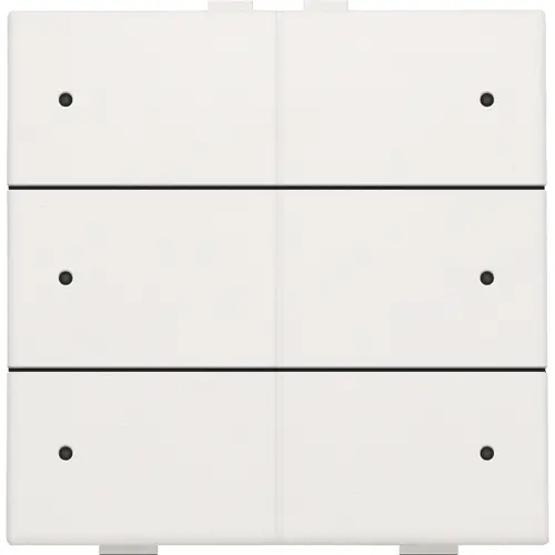 Niko 101-52206 drukknop 6-voudig met LED en comfortsensoren Niko Home Control white