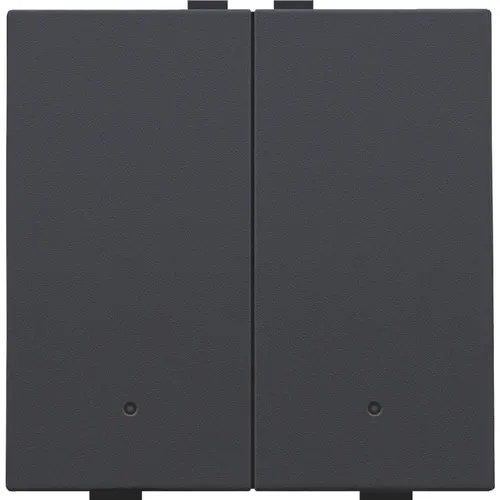Niko 122-52202 drukknop 2-voudig met LED en comfortsensoren Niko Home Control anthracite coated
