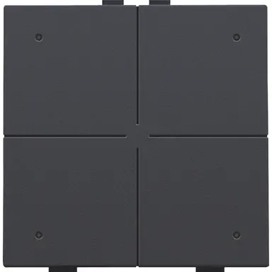 Niko 122-52204 drukknop 4-voudig met LED en comfortsensoren voor Niko Home Control anthracite coated