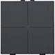 Niko 122-52204 drukknop 4-voudig met LED en comfortsensoren voor Niko Home Control anthracite coated