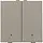 Niko 123-52202 drukknop 2-voudig met LED en comfortsensoren Niko Home Control bronze coated
