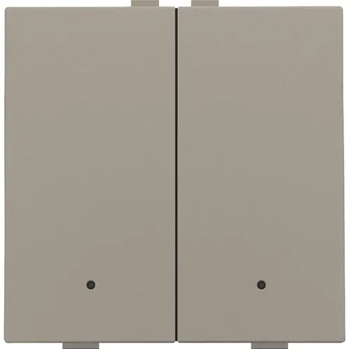 Niko 123-52202 drukknop 2-voudig met LED en comfortsensoren Niko Home Control bronze coated