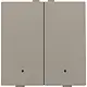 Niko 123-52202 drukknop 2-voudig met LED en comfortsensoren Niko Home Control bronze coated