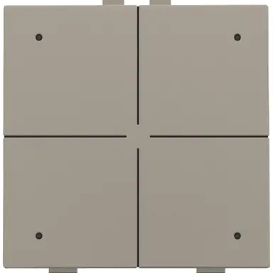 Niko 123-52204 drukknop 4-voudig met LED en comfortsensoren voor Niko Home Control bronze coated