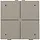 Niko 123-52204 drukknop 4-voudig met LED en comfortsensoren Niko Home Control bronze coated
