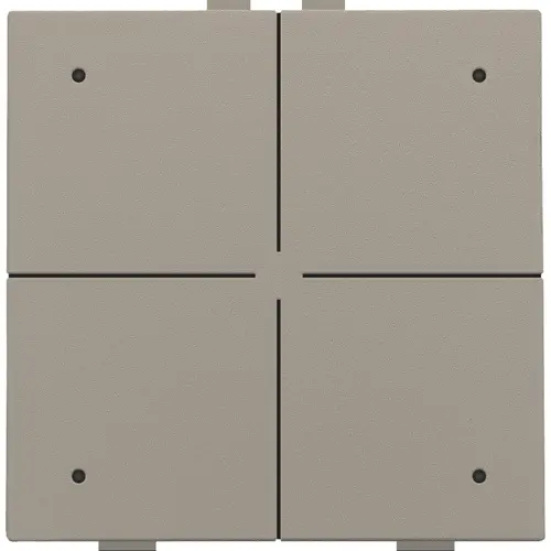 Niko 123-52204 drukknop 4-voudig met LED en comfortsensoren voor Niko Home Control bronze coated