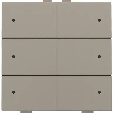 Niko 123-52206 drukknop 6-voudig met LED en comfortsensoren voor Niko Home Control bronze coated